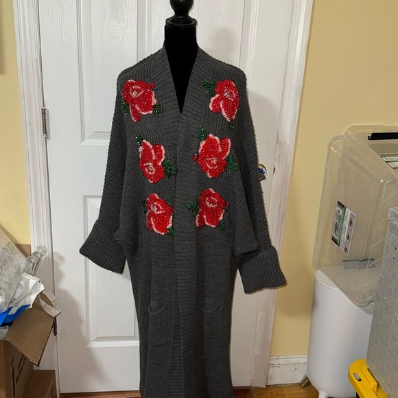 BRAND NEW WOMENS DESIGNED CARDIGAN ONE SIZE FOR SALE - Picture 3 of 17